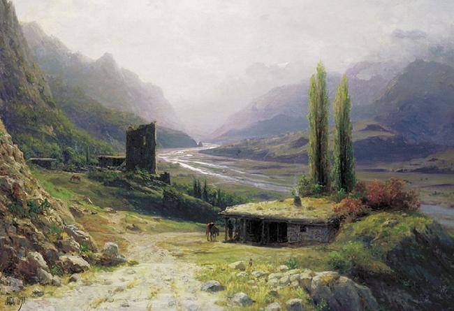 Lev Feliksovich Lagorio Kavkaz Landscape